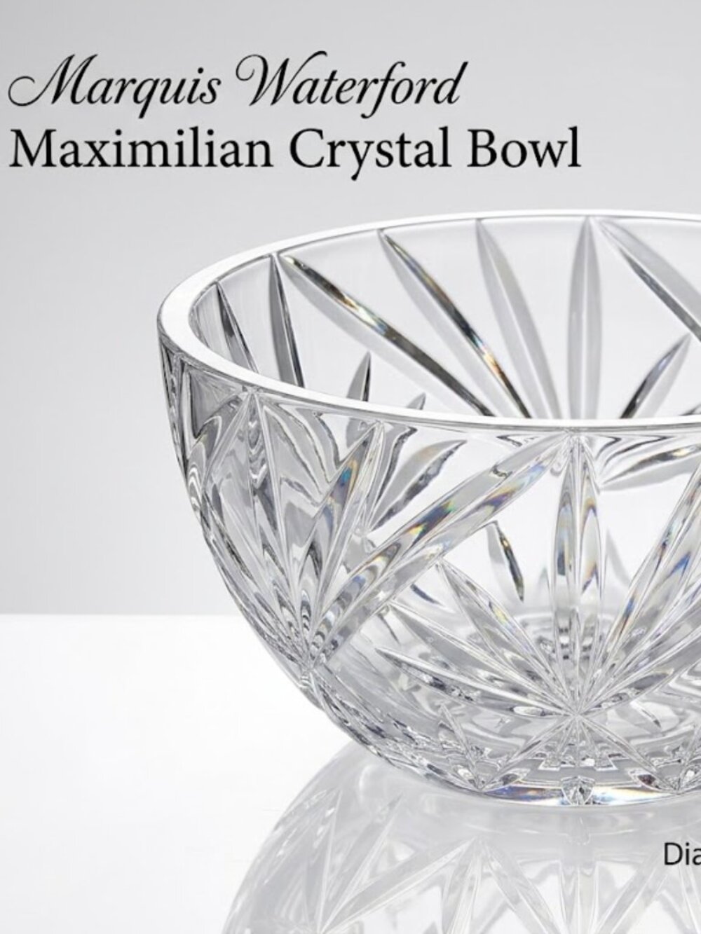 Vintage Waterford Marquis Crystal 6" Bowl - Perfect Home Baptism Christening Fon